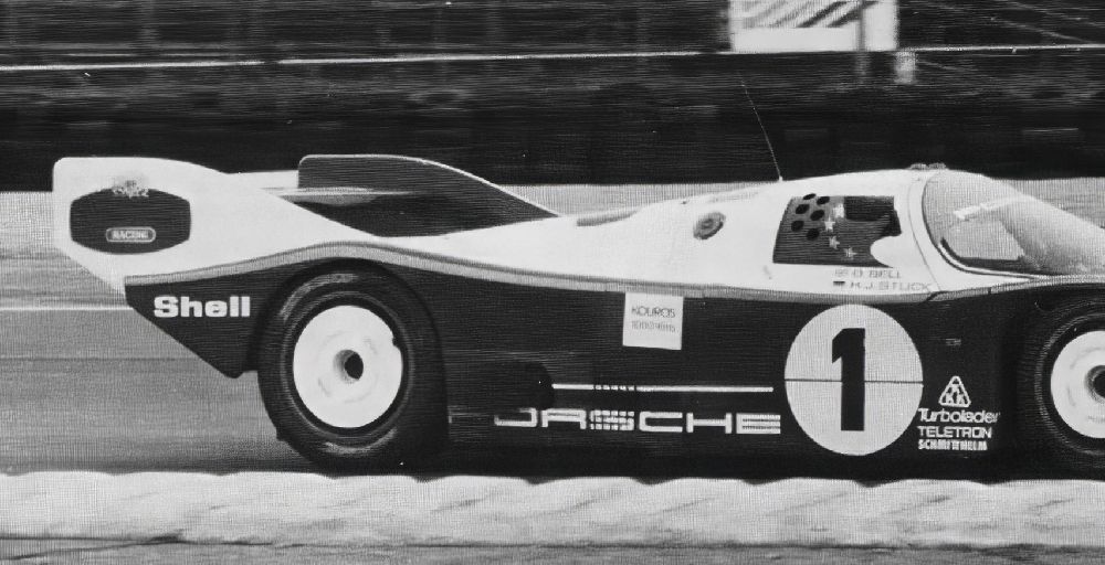 Second-placed works Porsche 962 number 1 in Shell livery