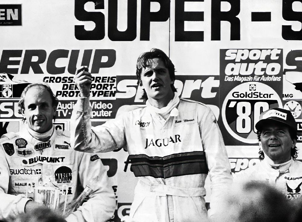 Cheever with Stuck and Ludwig on the Nürburgring podium