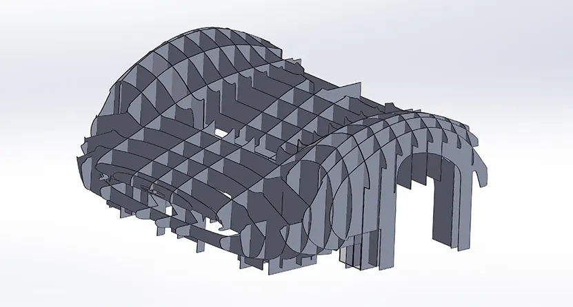 Teraluce — body panel mesh model